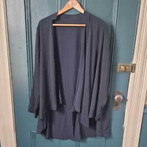 NWOT Navy Blue Sheer Jacket/ Blouse